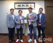 주광덕 시장, 1억 기부한 ㈜성우패널시스템 남양주점에 감사..평온(溫)한 기부 25번째