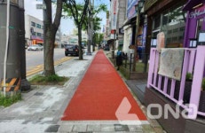 용인 기흥구, 상갈중 부근 파손 보행로 1㎞ 구간 안전 보수 마쳐