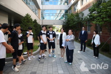 주광덕 남양주시장, 다산새봄중 방문 의견 청취..소통 위한 광폭 행보