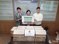 한국엔테랄푸드(주) 케어웰,  산불피해지원 물품 기탁