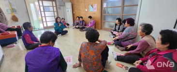 하남읍, 산불 예방을 위한 경로당 방문 홍보