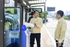 정명근 화성시장 스마트쉘터 정류장 등 폭염 대응시설 현장점검