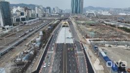 북항 재개발 핵심 충장지하차도 31일 우선 개통…부산역 교통난 숨통 트인다