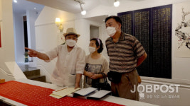 서예가 한정희 선생, 팔순 기념 법화경 사경(寫經) 작품 전시회