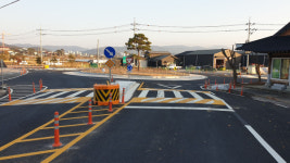 고창군 덕정삼거리 회전교차로 공사 마무리