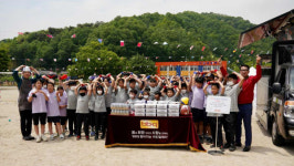 BBQ, 경북 지례초·구성초 합동 운동회에 치킨 기부