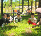 [포토] 충주 신나는어린이집 원생 숲체험놀이자연을 통한 오감체험 놀이