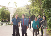 경북경찰청장, 구미 금오산 올레길 범죄예방 시설 점검