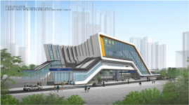 대구권 광역철도 원대역(가칭) 조감도 공개… 예술이 깃든 문화 정거장