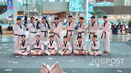 아수라태권도시범단, 인천국제공항 K-Artport TAEKWONDO서 압도적 퍼포먼스 선보여… 외국인 관람객 열광