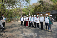 종로구의회, 삼청공원 치유의 숲 조성 현장 방문