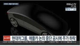 애플카'에 요동치는 현대차•기아차…자율주행차 협력 여부에 주가 등락