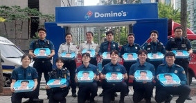 도미노피자, 경찰의 날 맞아 서울중부경찰서에 ‘피자 나눔’ 진행