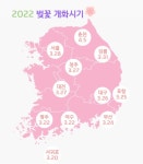 2022년 전국 봄꽃 개화시기 및 꼭 가야할 전국 사진명소