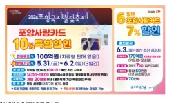 포항국제불빛축제, 포항사랑카드 10% 할인으로 더욱 즐겁게