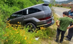 진천 문백면 비보호 사거리서 SUV·시내버스 충돌 피하려다 7명 다쳐