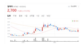 알체라 주가 덩실덩실...안면인식 AI 사업 확장 실저개선 파란불