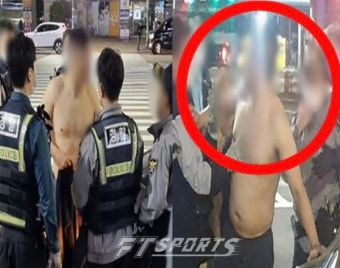 프로야구 출신 조직원 A씨, 야 밤에 부산에서 흉기 들고 다니며 난동