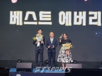 [현장포토] 프로당구 시상식 베스트 에버리지상 쿠드롱(한지승)과 스롱피아비