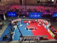 [FT포토] 프로당구 PBA 팀리그 4라운드 4라운드 최종전 NH농협카드와 크라운해태의 경기전 연습 (3)