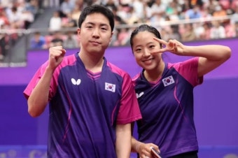 탁구 임종훈-신유빈, WTT 싱가포르 스매시 혼합복식 준결승 진출
