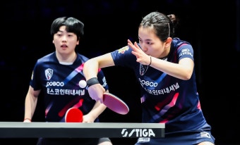 '신유빈 새 짝꿍' 유한나, 김나영과 WTT 타이위안 여자복식 결승 진출