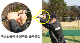 [골프칼럼]적극적인 손목의 코킹과 회전