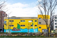 한국만화영상진흥원, 부천 시민의 강 공영주차장 만화 벽화 교체