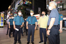 경기북부경찰청, 화정동 로데오거리 일대 방역현장 특별점검