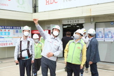이성 구로구청장, 남부교정시설 이적지 건설공사장 안전점검