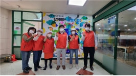 한국건협 서울서부, 강서노인종합사회복지관서 무료 급식 배식 봉사