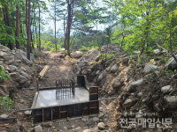속초 상수원보호구역 공사현장, 마구잡이 공사로 식수원 오염 우려