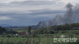 서산서 공군 KF-16 1대 기지내 추락…조종사 비상탈출