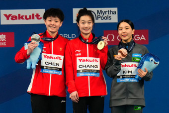 김수지, 세계수영선수권대회 동메달...파리 올림픽 출전권 확보