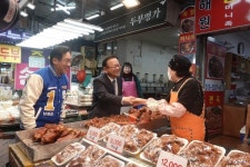 [총선 D-28] 맹성규 민주당 인천남동갑 예비후보, 구월시장·모래내시장 민생탐방