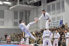동두천서 2024 한미 친선 전군 태권도 경연대회 성료