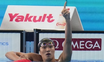 [1년전 오늘] 김우민, 세계수영선수권 자유형 400ｍ 금메달