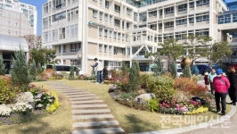 [전매포토] 봄햇살 내리는 영등포구청 앞 이끼공원