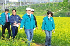 백경현 구리시장 2025 유채꽃 축제 행사장 최종 점검