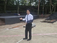 [전매포토] 종로구의회 정재호 의원, 삼청공원 야외무대 정비 현장 점검