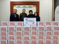 미추홀구 학익2동, 온누리새마을금고로부터 김치 120상자 전달받아