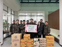 제15사단 상무대대, 철원군 근남면사무소에 식료품 기부