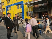 천안교육지원청, 새학기 특수학교 등교맞이 격려
