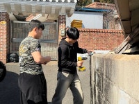 순천제일대-순천시자원봉사센터, 상사면 농촌마을서 '재능나눔' 온 힘