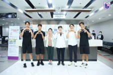 파주 프런티어 FC 선수들, 문산중앙병원 홍보모델 참여… 스폰서와 상생 강화