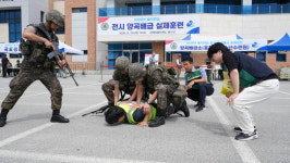 [전매포토] 양구군, 양곡 배급 실제훈련 실시