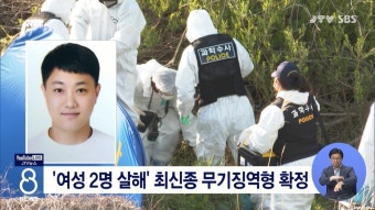 '여성 2명 살해' 최신종 무기징역형 확정