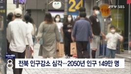 전북 인구감소 심각...2050년 인구 149만 명