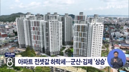 아파트 전셋값 하락세...군산.김제 상승