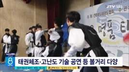 관람객 매료시킨 발차기...태권도 시범 공연